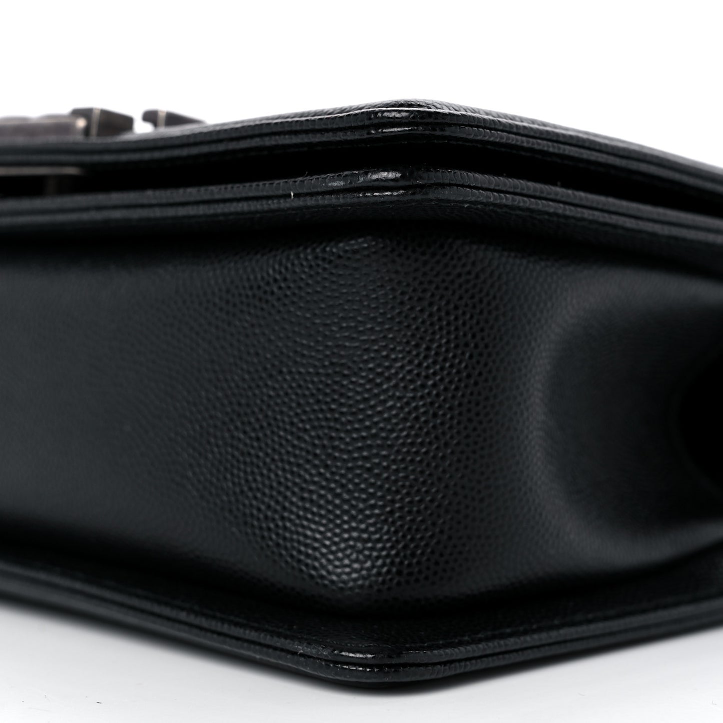 Caviar Quilted Small Boy Flap Black