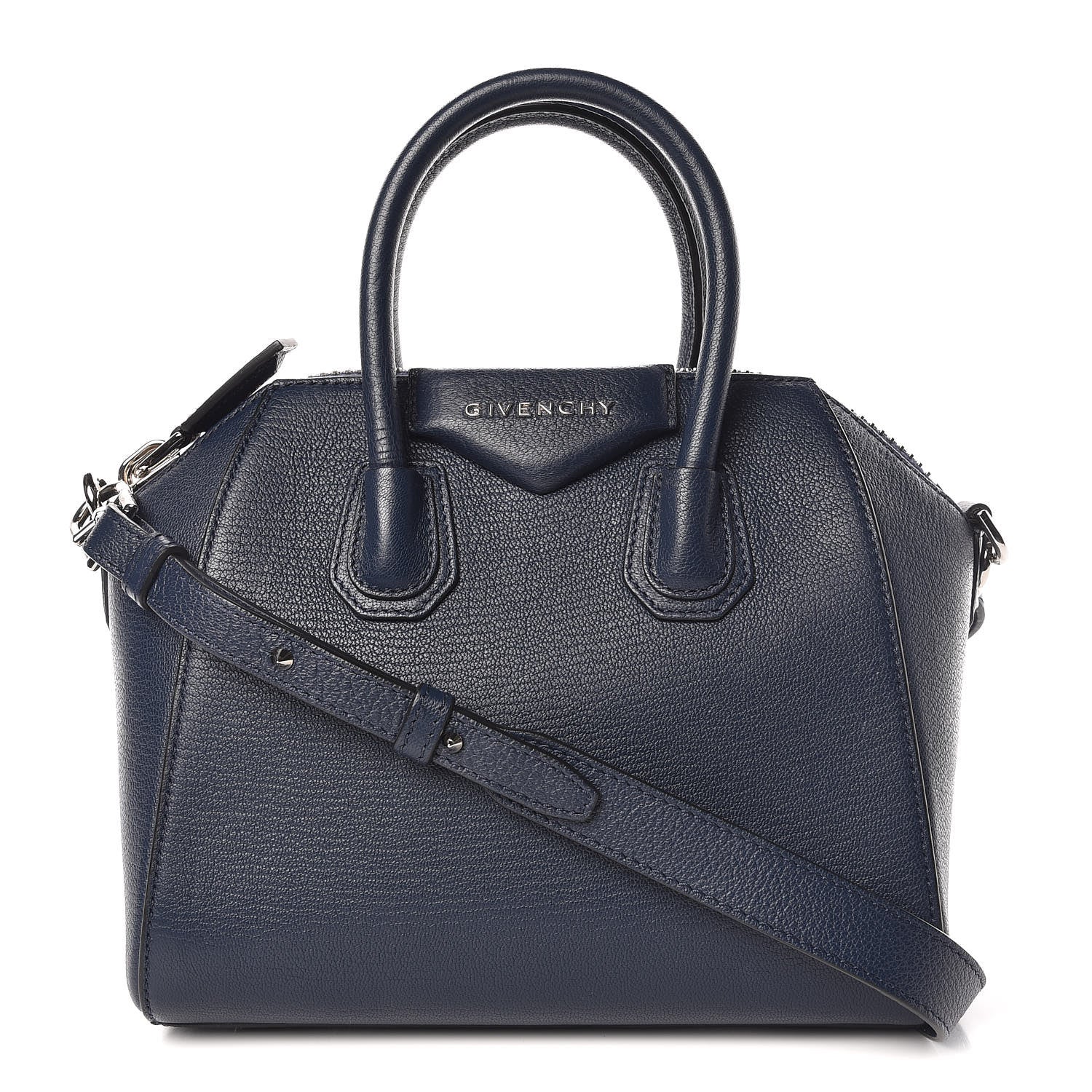 Givenchy Sugar Goatskin Mini Antigona Navy 1 of 11