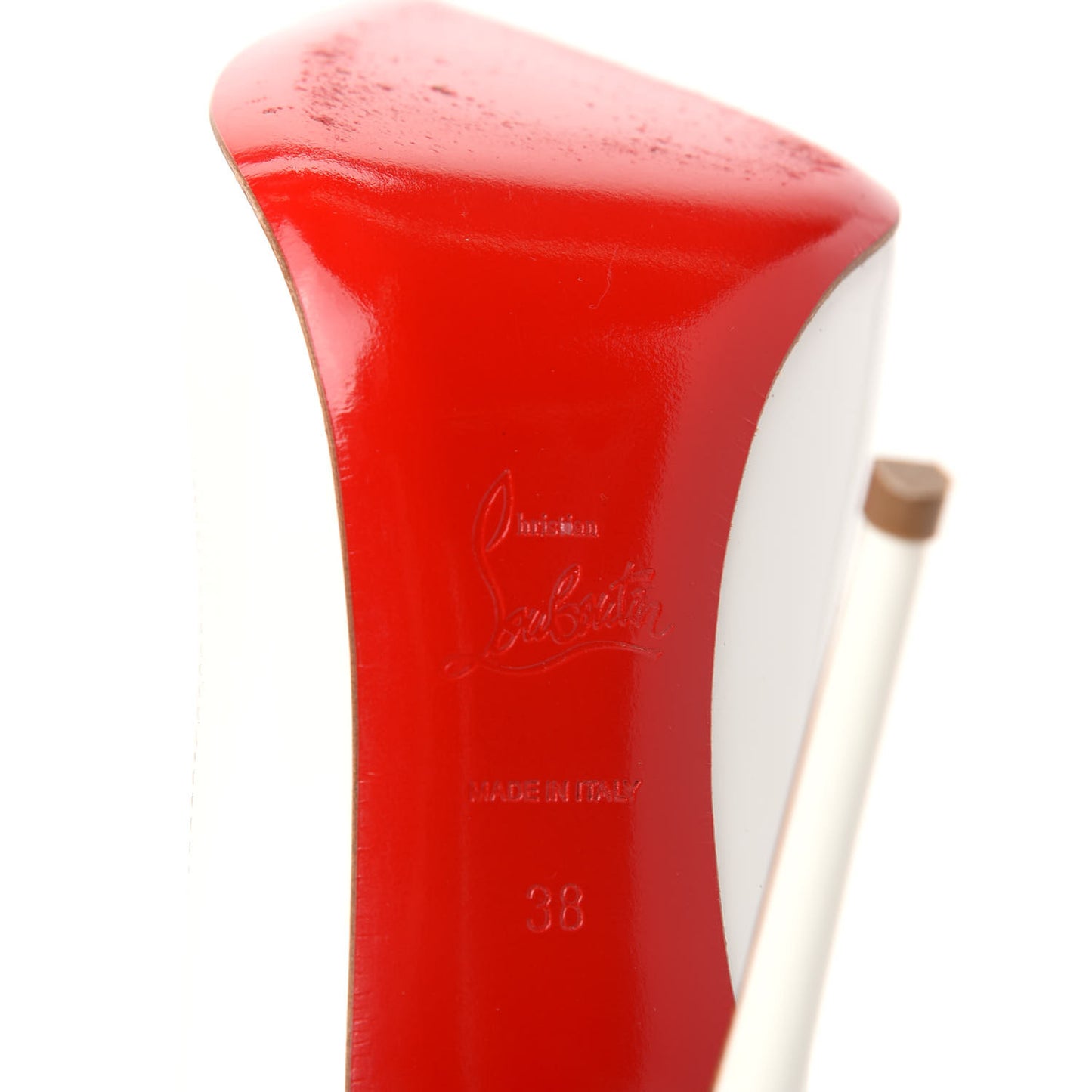 Jazz Calf Patent Corafront 120 Pumps 38 White Red
