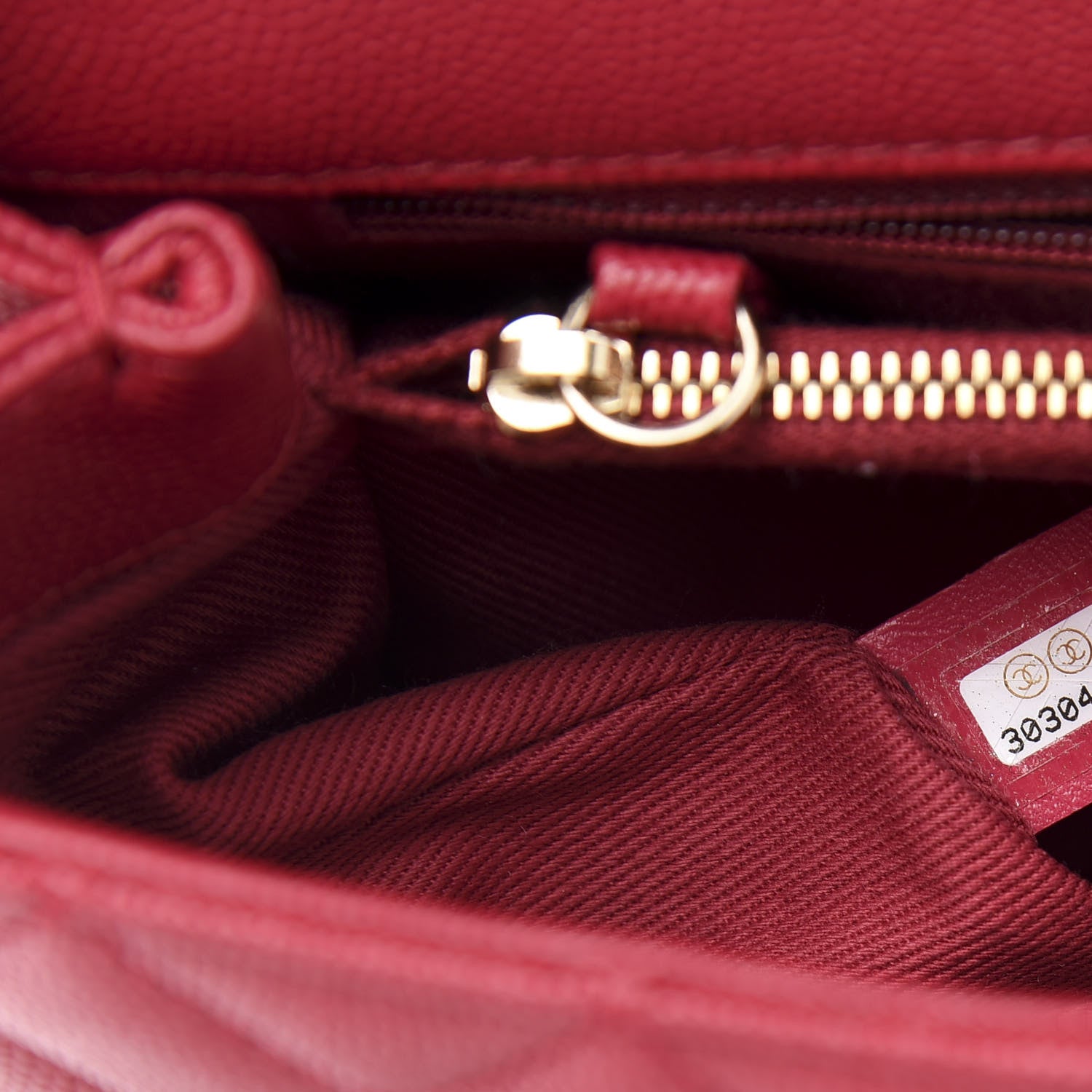 Chanel Caviar Quilted Small Coco Handle Flap Dark Pink 7 of 12