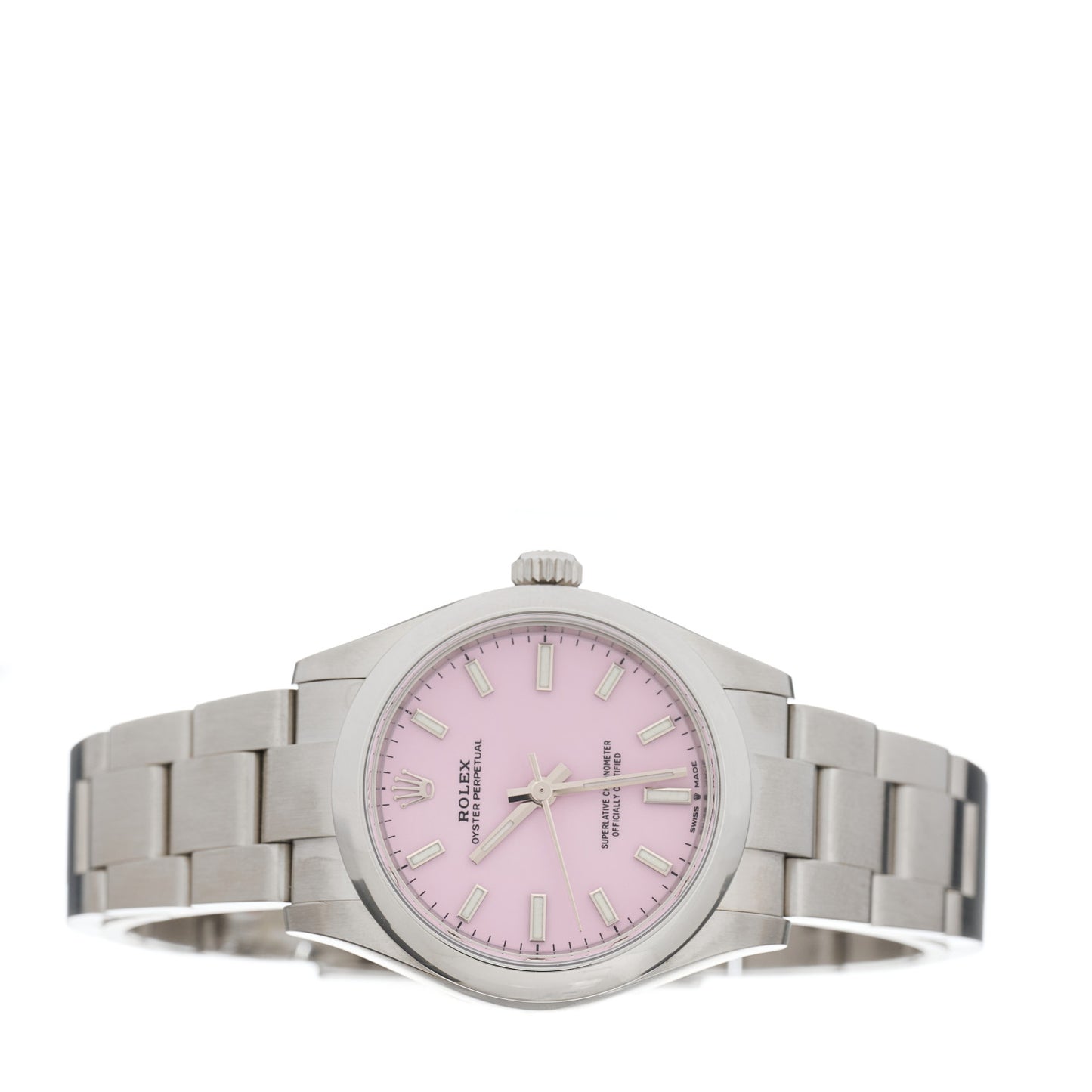 Stainless Steel 31mm Oyster Perpetual Watch Candy Pink 277200