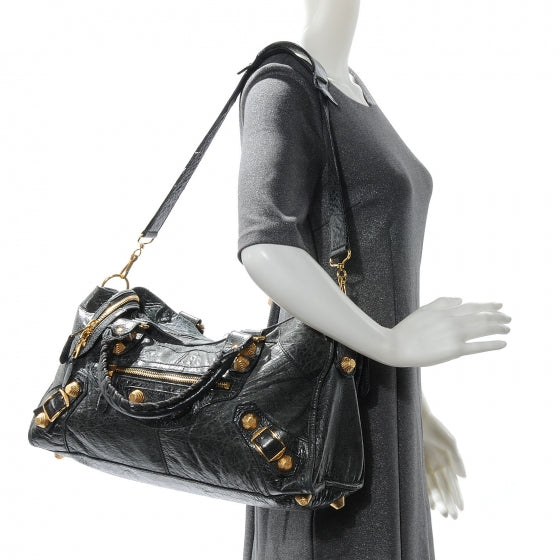 Balenciaga Agneau Giant 21 Gold Hardware Part Time Anthracite 2 of 7