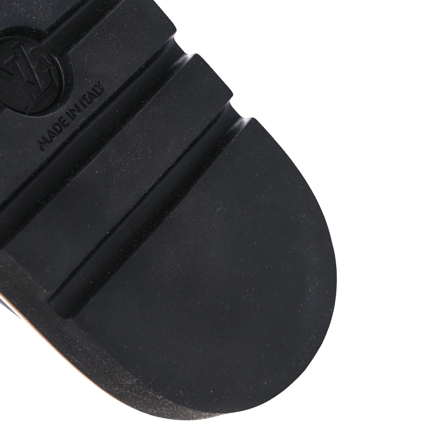Nylon Monogram Womens Pool Pillow Comfort Mules 35 Navy Blue