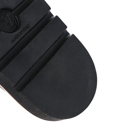 Louis Vuitton Nylon Monogram Womens Pool Pillow Comfort Mules 35 Navy Blue 9 of 9