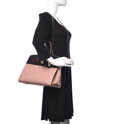 Louis Vuitton Calfskin City Steamer MM Magnolia Black 2 of 32