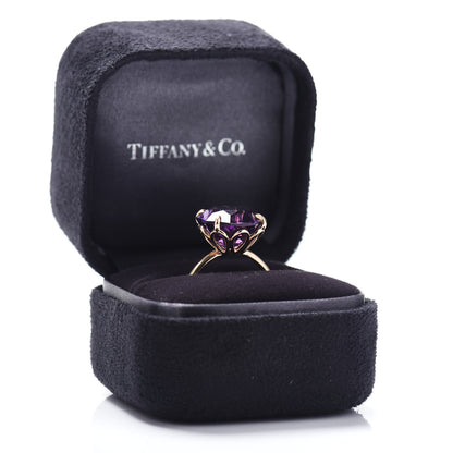 Tiffany 18K Rose Gold Amethyst Octagonal Sparklers Ring 52 6 6 of 6