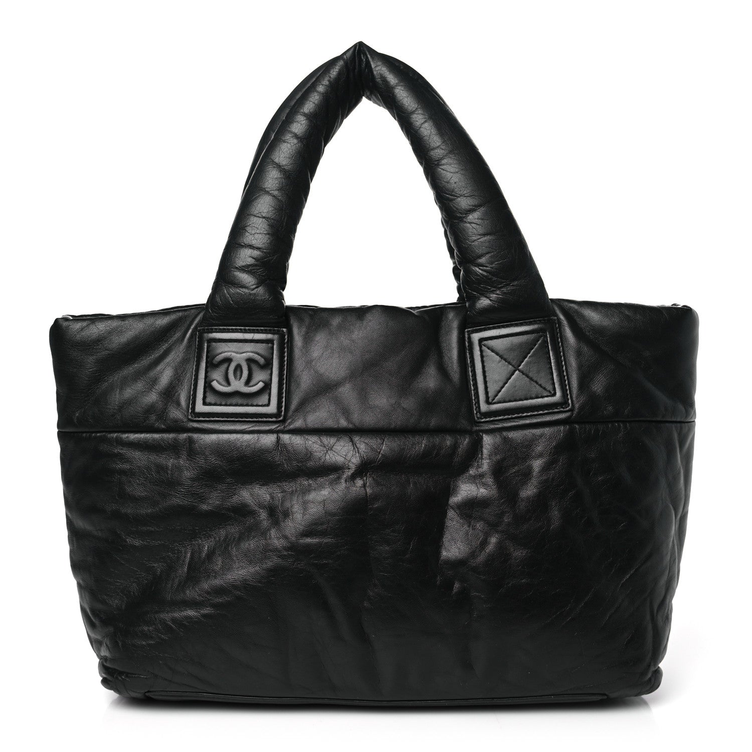 Chanel Lambskin Quilted Small Coco Cocoon Reversible Tote Black 1 of 10