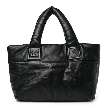 Chanel Lambskin Quilted Small Coco Cocoon Reversible Tote Black 1 of 10