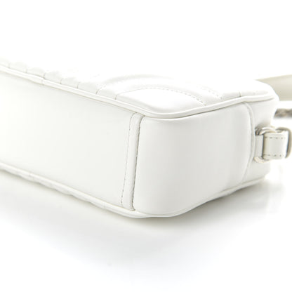 Prada Soft Calfskin Diagramme Crossbody Bag White 7 of 9