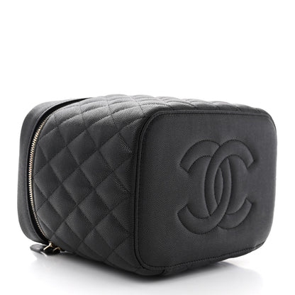 Chanel Caviar Quilted Large Vanity Pouch Black 5 of 12