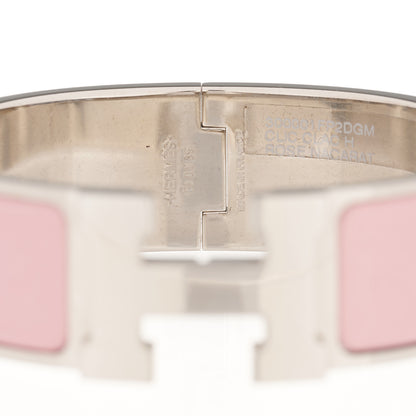 Hermes Enamel Wide Clic Clac H Bracelet GM Rose Nacarat 2 of 5