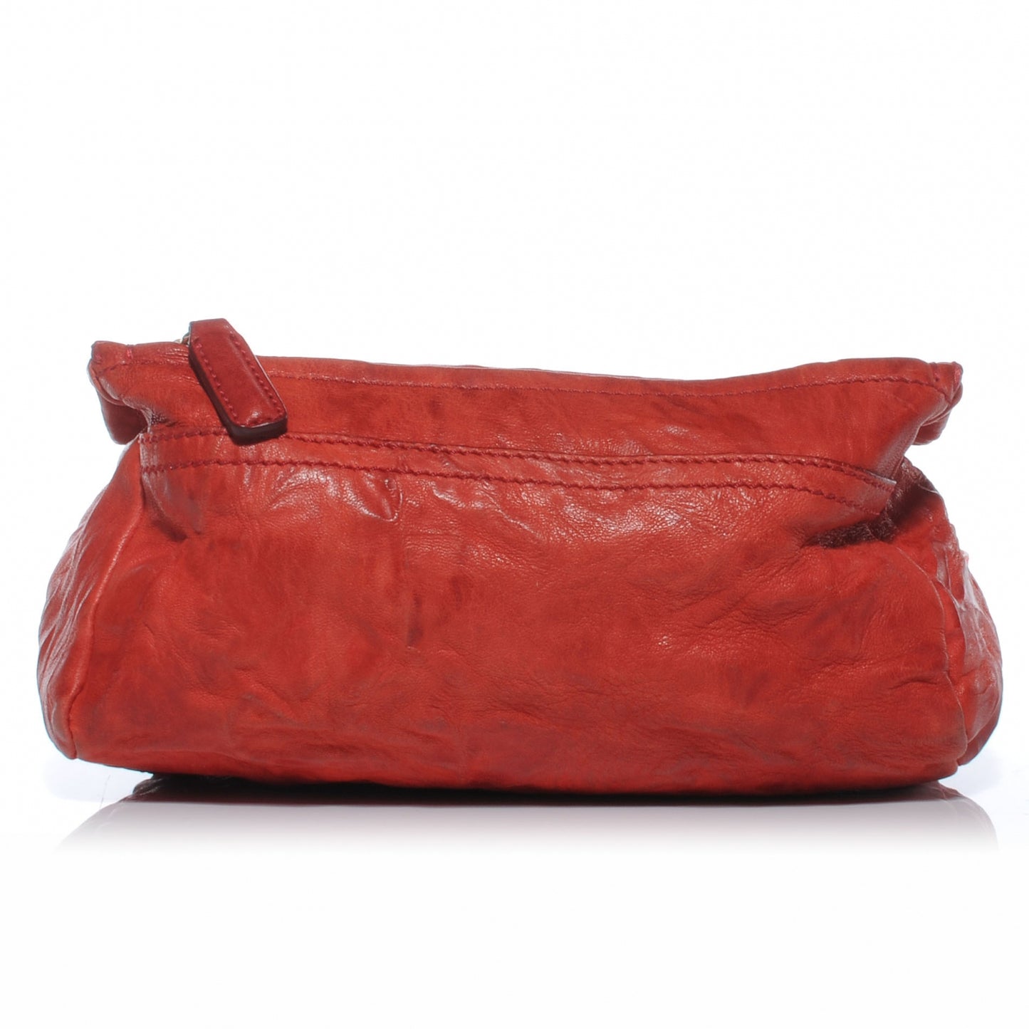 Tumbled Sheepskin Mini Pandora Bag Red