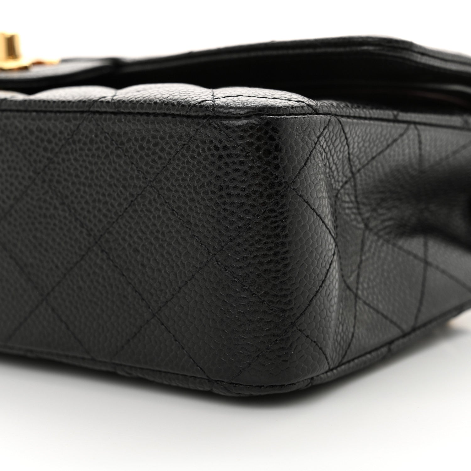 Chanel Caviar Quilted Medium Double Flap Black 10 of 11