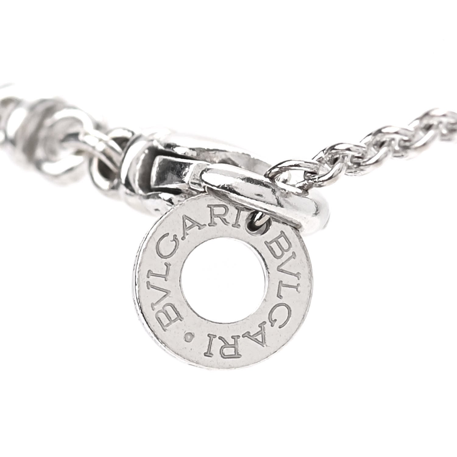 Bulgari 18K White Gold B.Zero1 Pendant Necklace 4 of 10