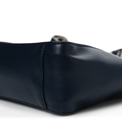 Stella McCartney Eco Alter Nappa Perforated Logo Mini Crossbody Navy 9 of 9