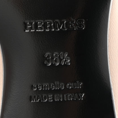 Hermes Goatskin Womens Royal Loafers 36.5 Multicolore Beige Mastic 8 of 10