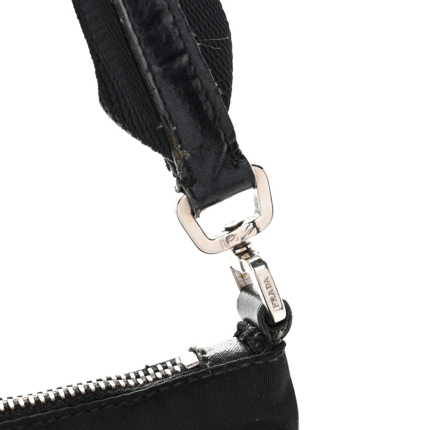 Tessuto Light Nylon Soft Calf Shoulder Bag Black