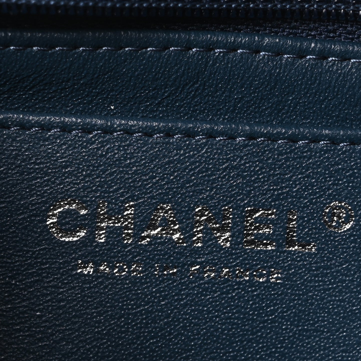Lambskin Quilted Mini Rectangular Flap Blue