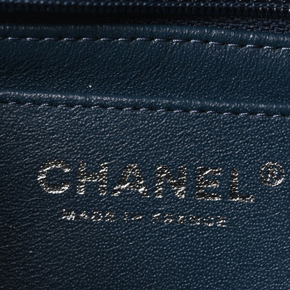 Chanel Lambskin Quilted Mini Rectangular Flap Blue 6 of 10
