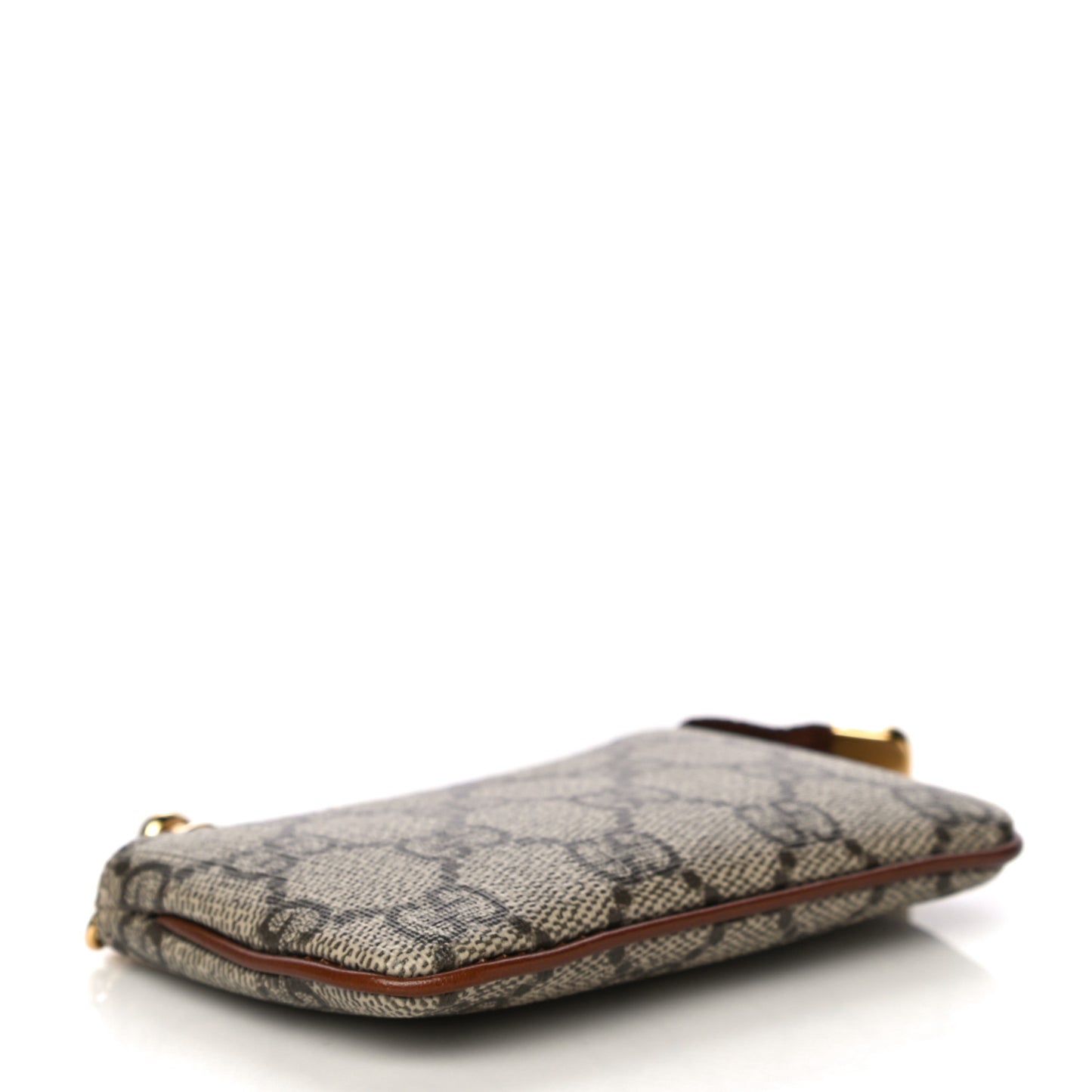 GG Supreme Monogram Key Case Brown