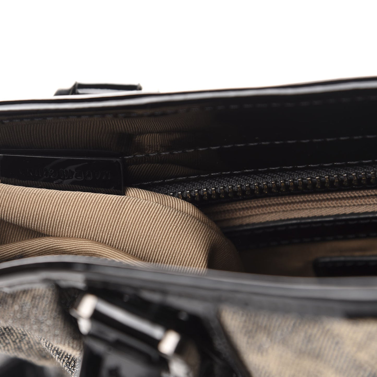 Shimmer Check Degrade Medium Tote Black