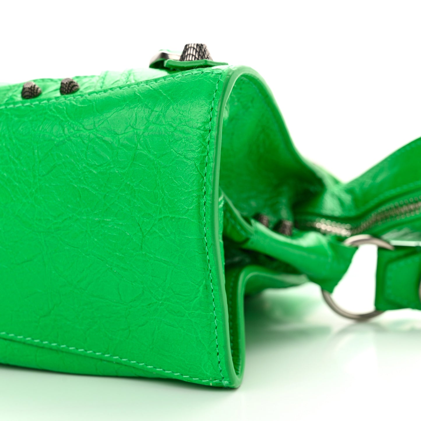 Agneau Arena Neo Cagole Handbag XS Kelly Green