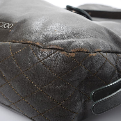 Jimmy Choo Goatskin Small Becka Biker Crossbody Bag Green 17 of 24