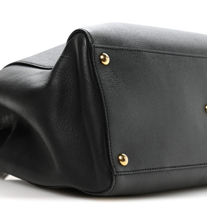 Fendi Vitello Elite Regular 2Jours Tote Black 9 of 11