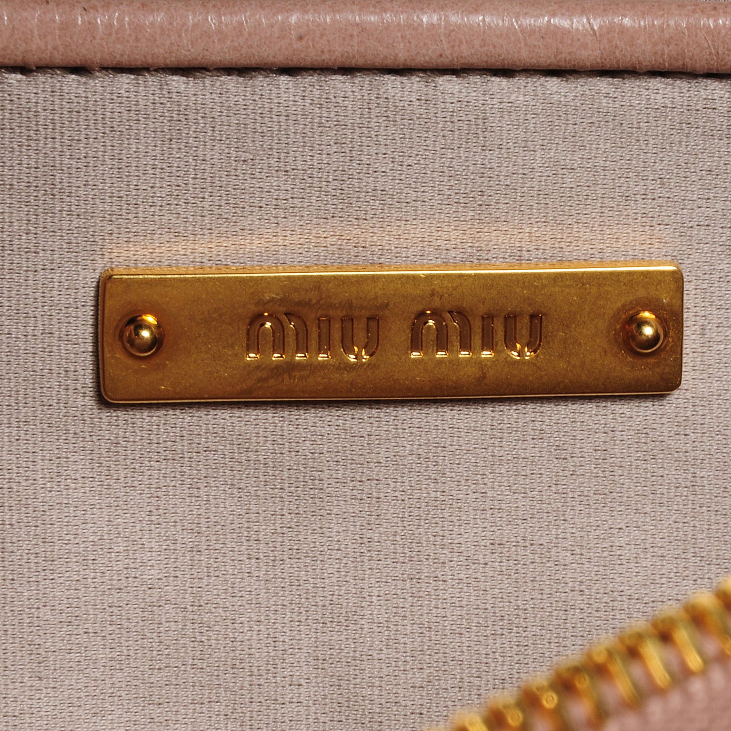 Leather Matelasse Lux Clutch Cipria