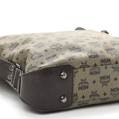 MCM Coated Canvas Messenger Bag Beige 10 of 16