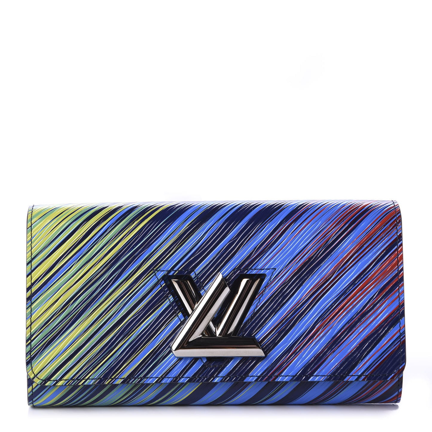 Epi Tropical Printed Twist Wallet Vert Rouge