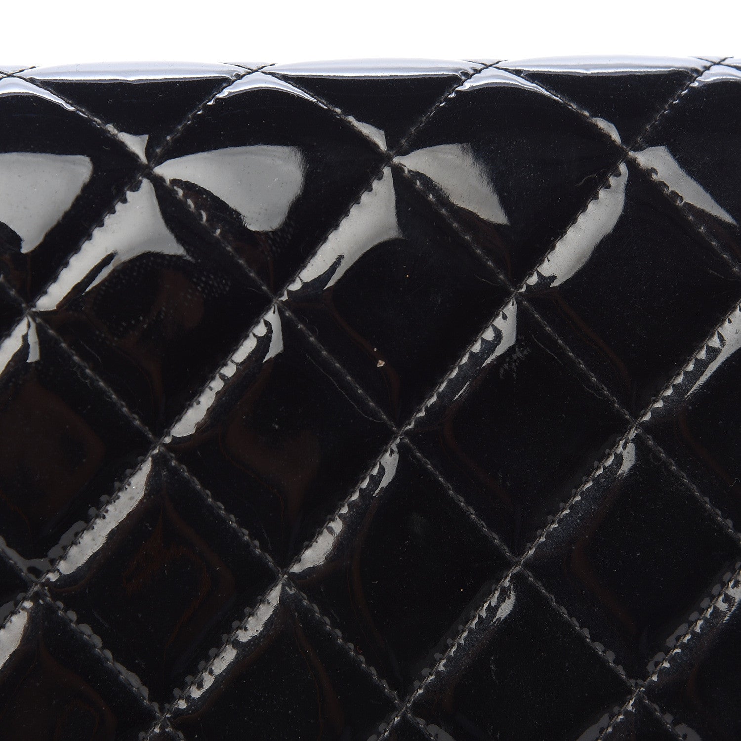 Chanel Patent Quilted Jumbo Double Flap Black 11 of 12