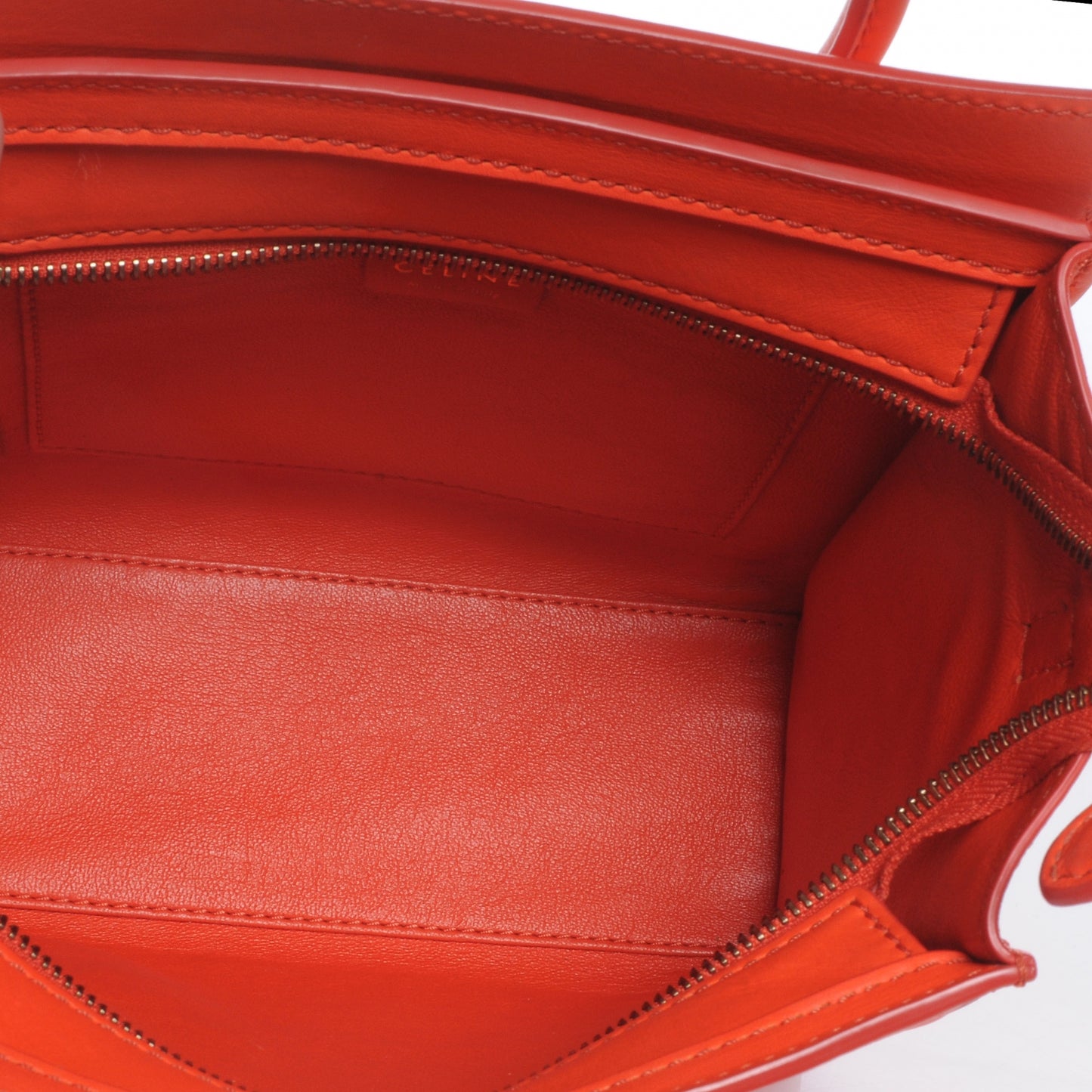 Smooth Calfskin Nano Luggage Orange