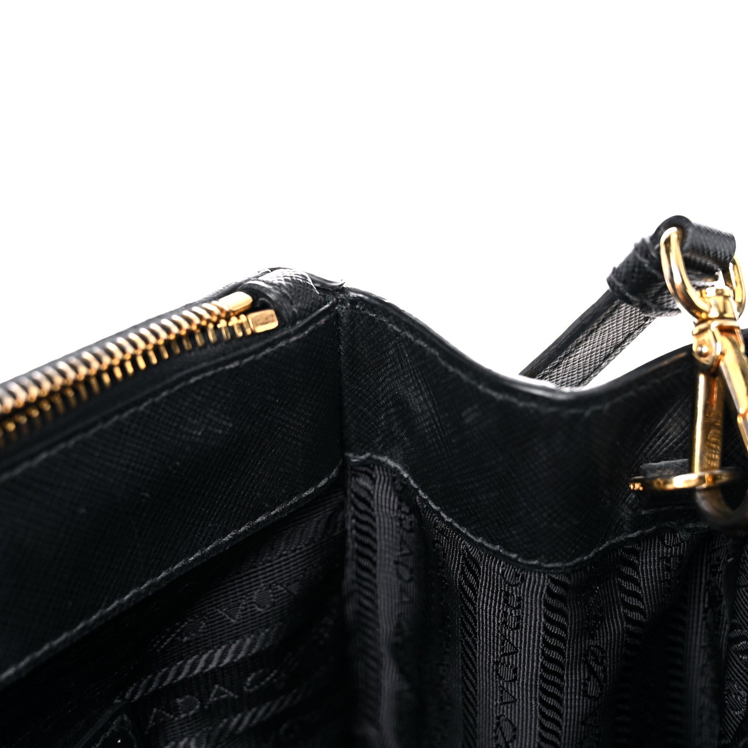 Prada Saffiano Large Galleria Double Zip Tote Black 22 of 27