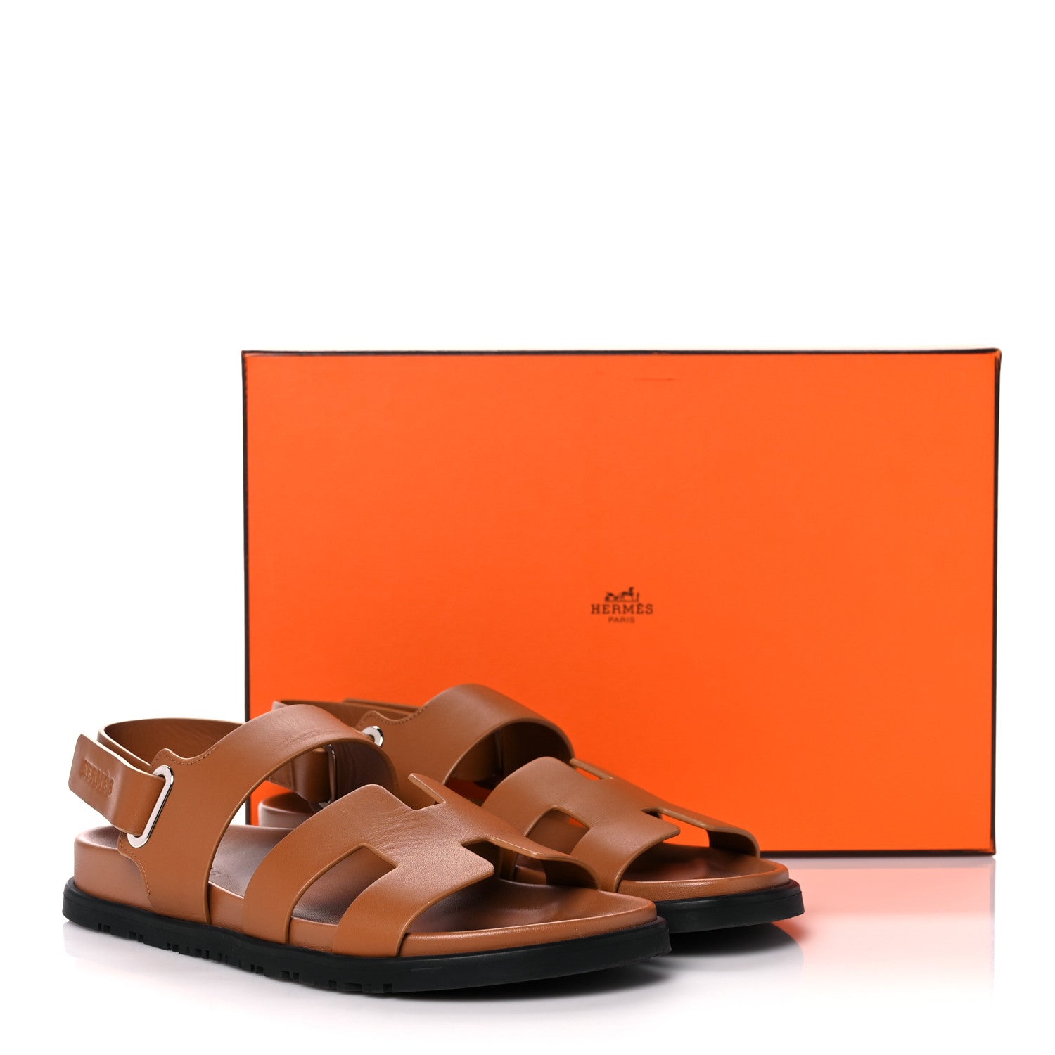 Hermes Calfskin Womens Takara Sandals 38 Gold 13 of 13