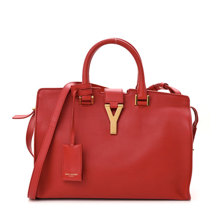 Saint Laurent Calfskin Small Classic Y Cabas Red 1 of 11