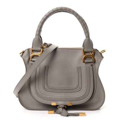 Chloe Calfskin Small Marcie Satchel Cashmere Grey 1 of 10