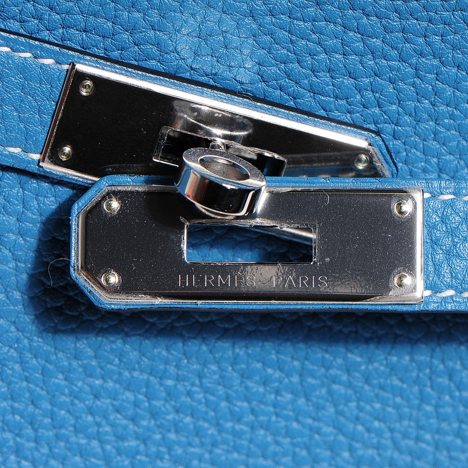 Hermes Taurillon Clemence Jypsiere 28 Blue Jean 17 of 17