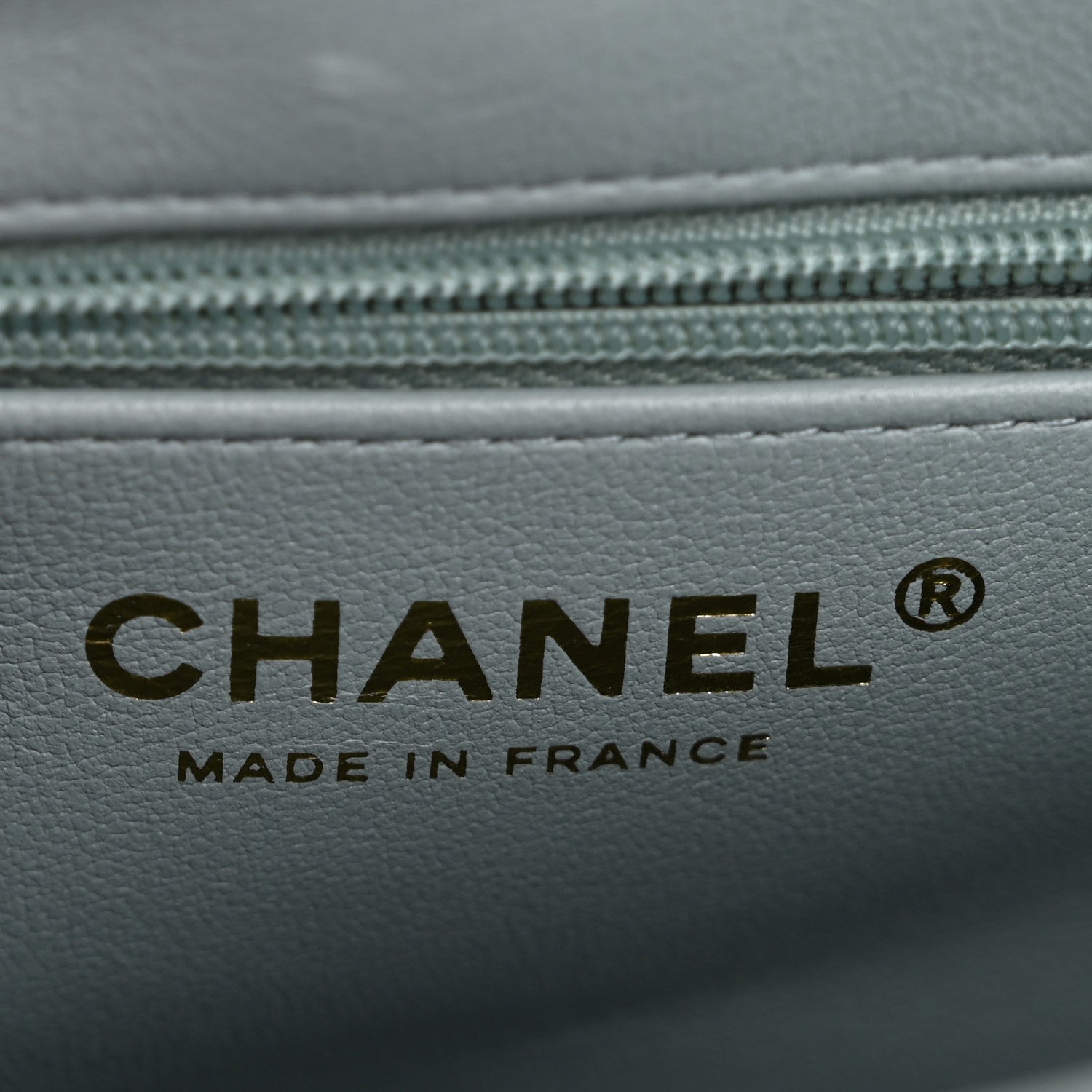 Chanel Shiny Aged Calfskin Quilted Nano Kelly Shopper Light Blue 6 of 11