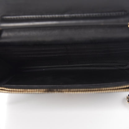 Chanel Lambskin Quilted Golden Class Wallet on Chain WOC Black 21 of 39