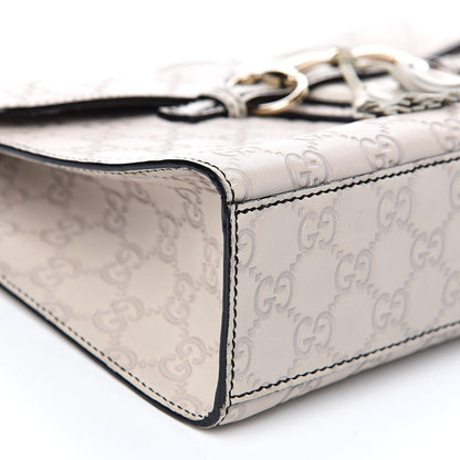 Gucci Guccissima Signature Medium Emily Chain Shoulder Bag Mystic White 10 of 17
