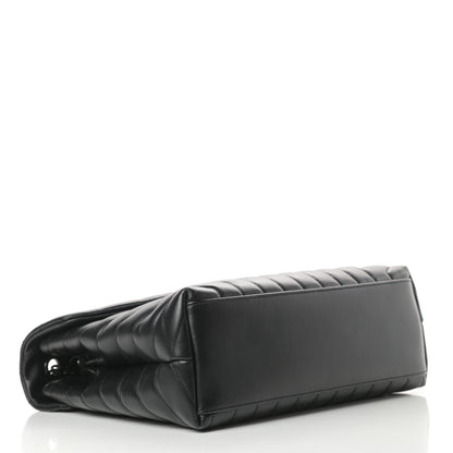 Saint Laurent Calfskin Y Quilted Monogram Medium Loulou Chain Satchel Black 4 of 10