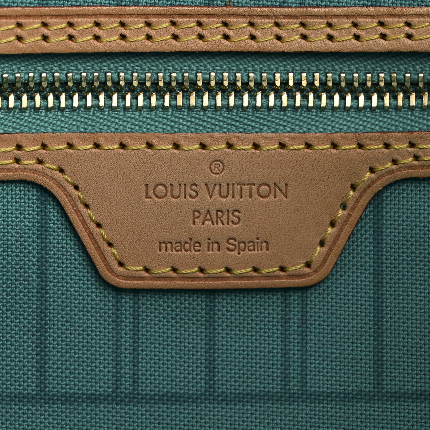 Monogram V Neverfull MM Turquoise