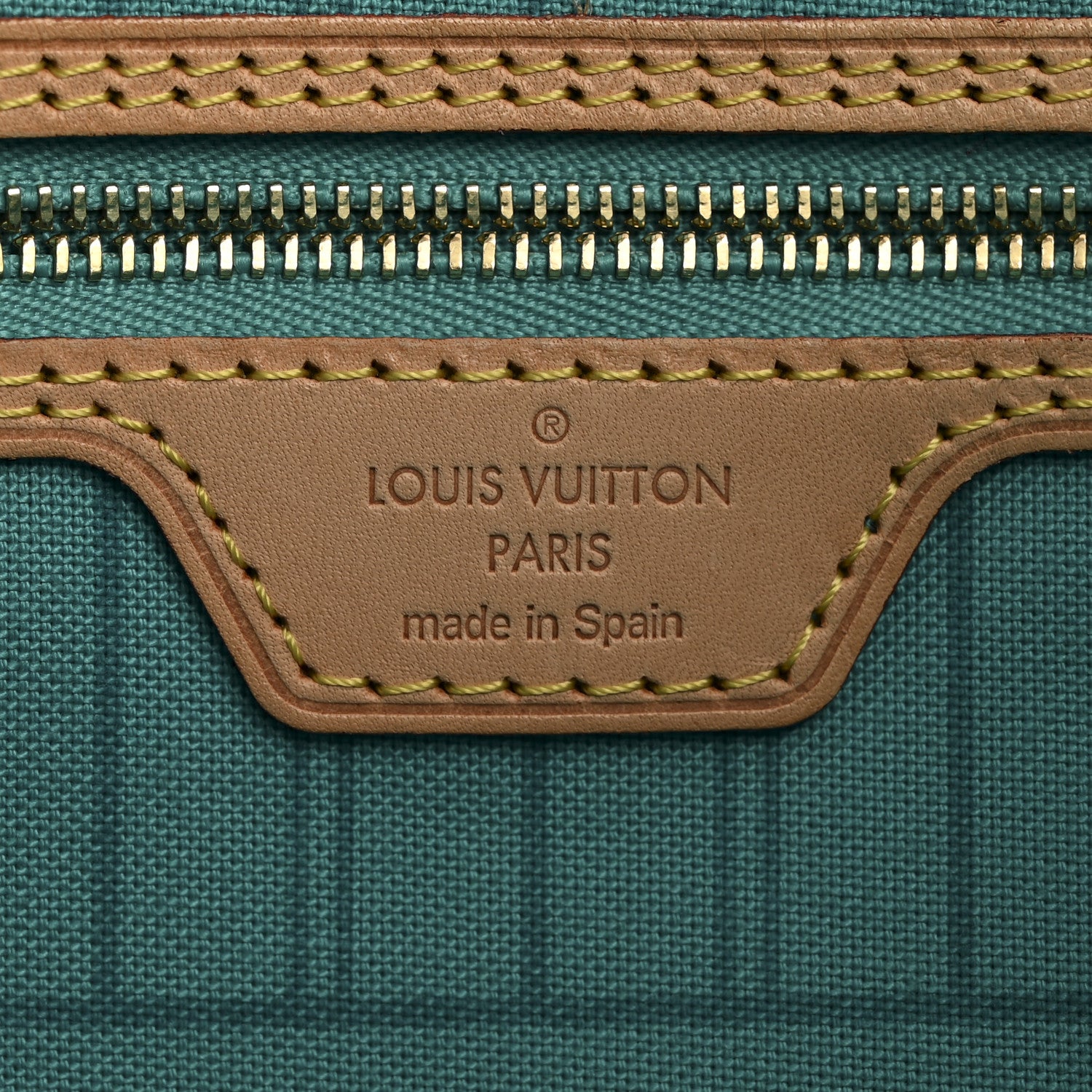 Louis Vuitton Monogram V Neverfull MM Turquoise 7 of 14