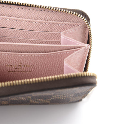 Louis Vuitton Damier Ebene Zippy Coin Purse Rose Ballerine 8 of 9