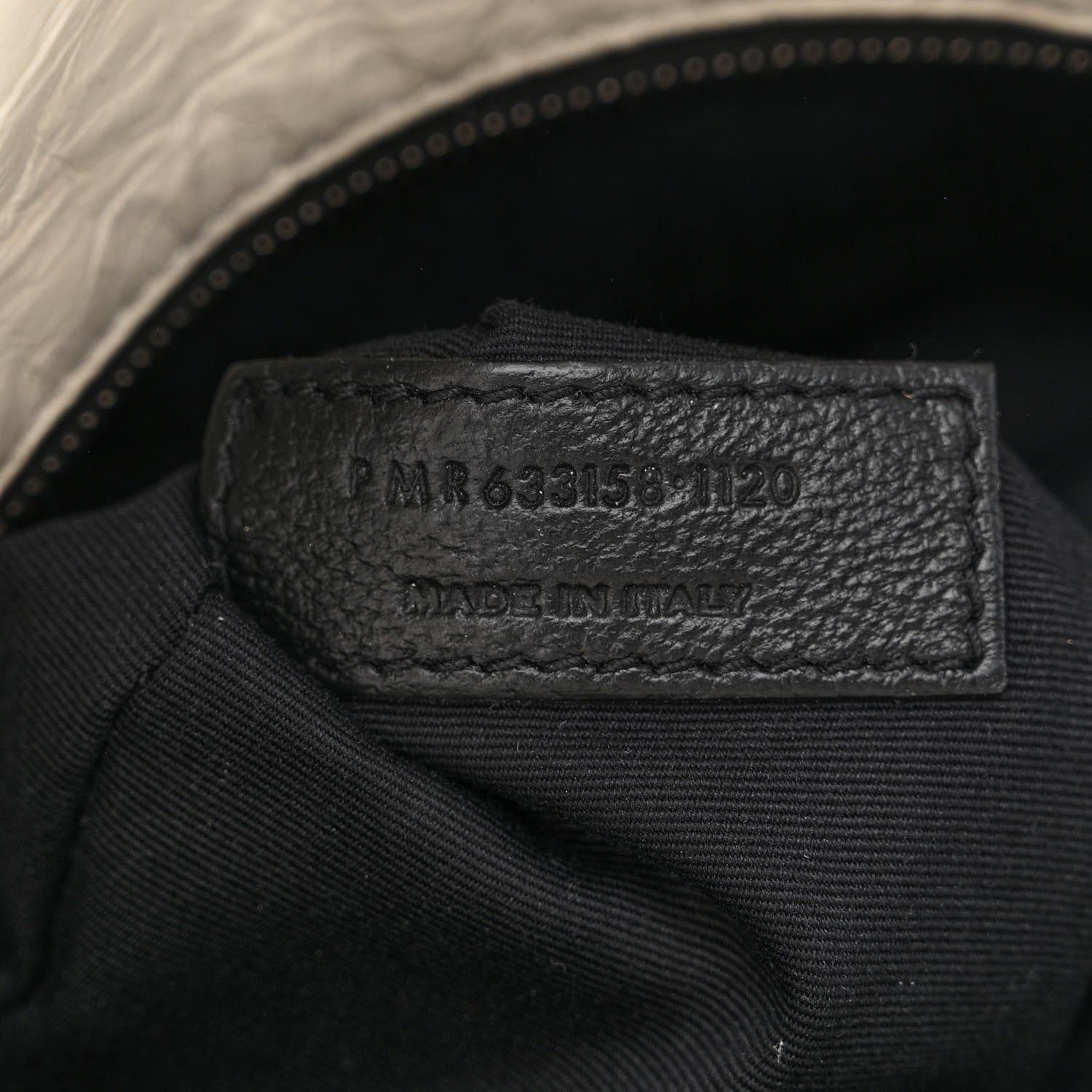Saint Laurent Crinkled Calfskin Matelasse Monogram Medium Niki Chain Satchel Ivory 8 of 12