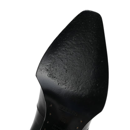 Hermes Calfskin Womens Vegas Ankle Boot 38 Black 10 of 11