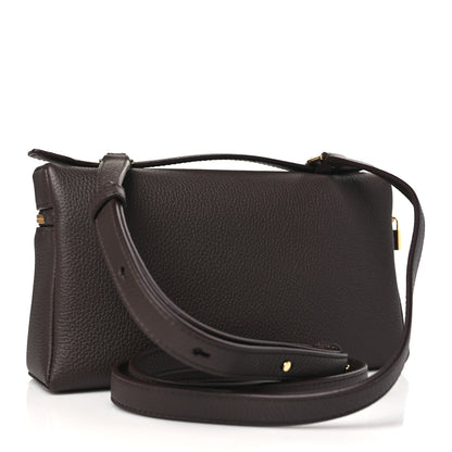 Loro Piana Grained Calfskin L19 Extra Pocket Pouch Dark Chocolate Liquorice 3 of 10