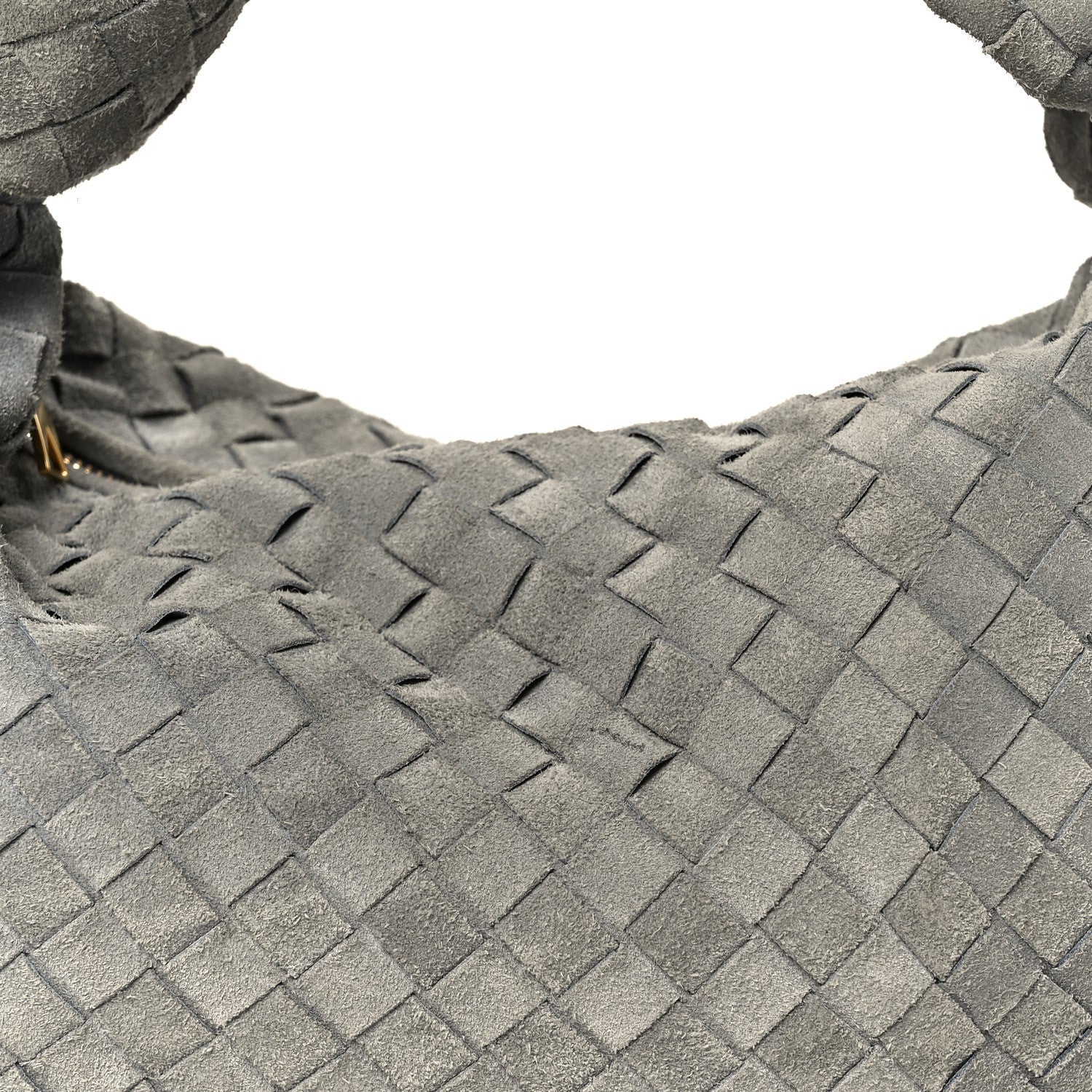 Bottega Veneta Suede Calfskin Intrecciato Teen Jodie Hobo Thunder 8 of 10