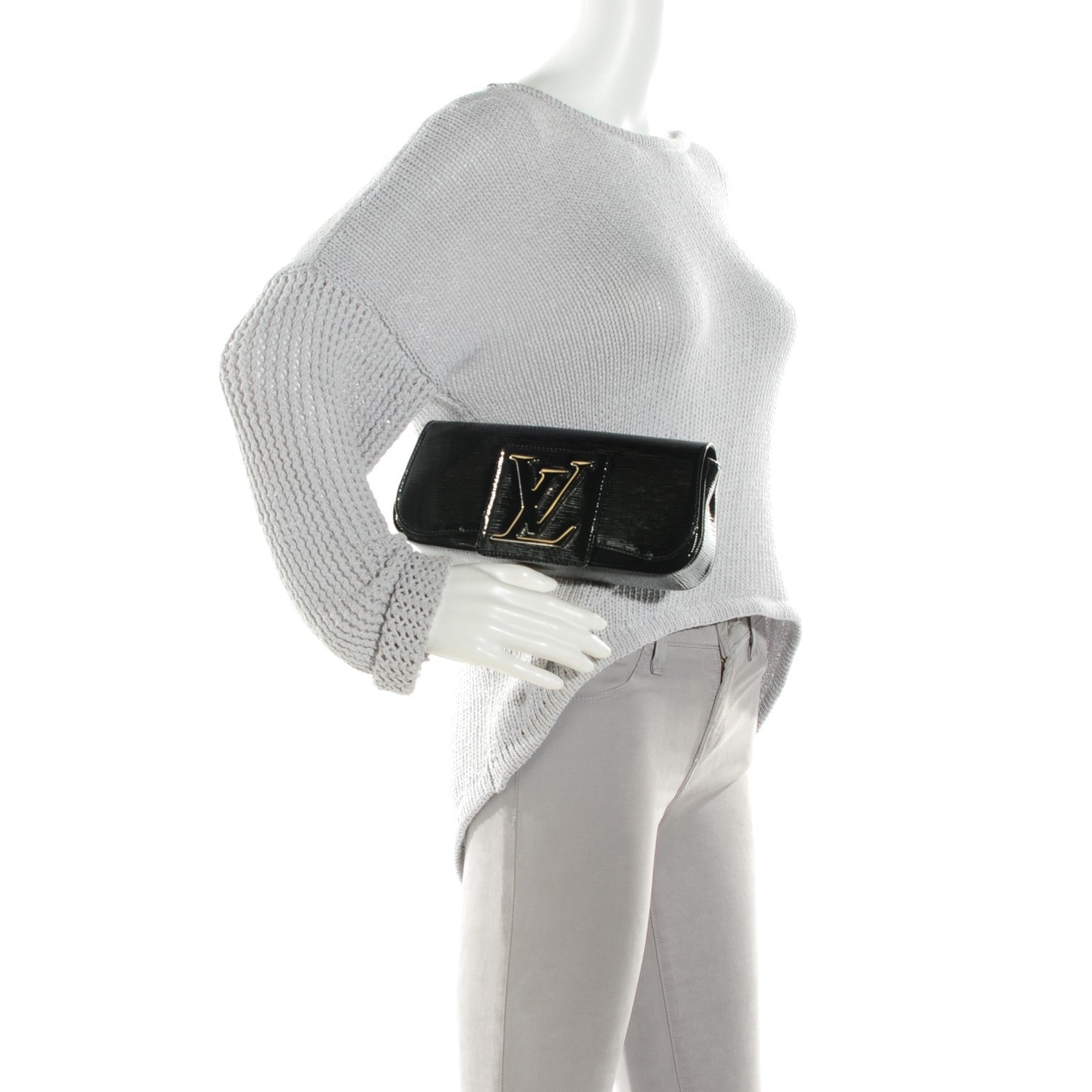 Louis Vuitton Epi Electric Sobe Clutch Black 2 of 7